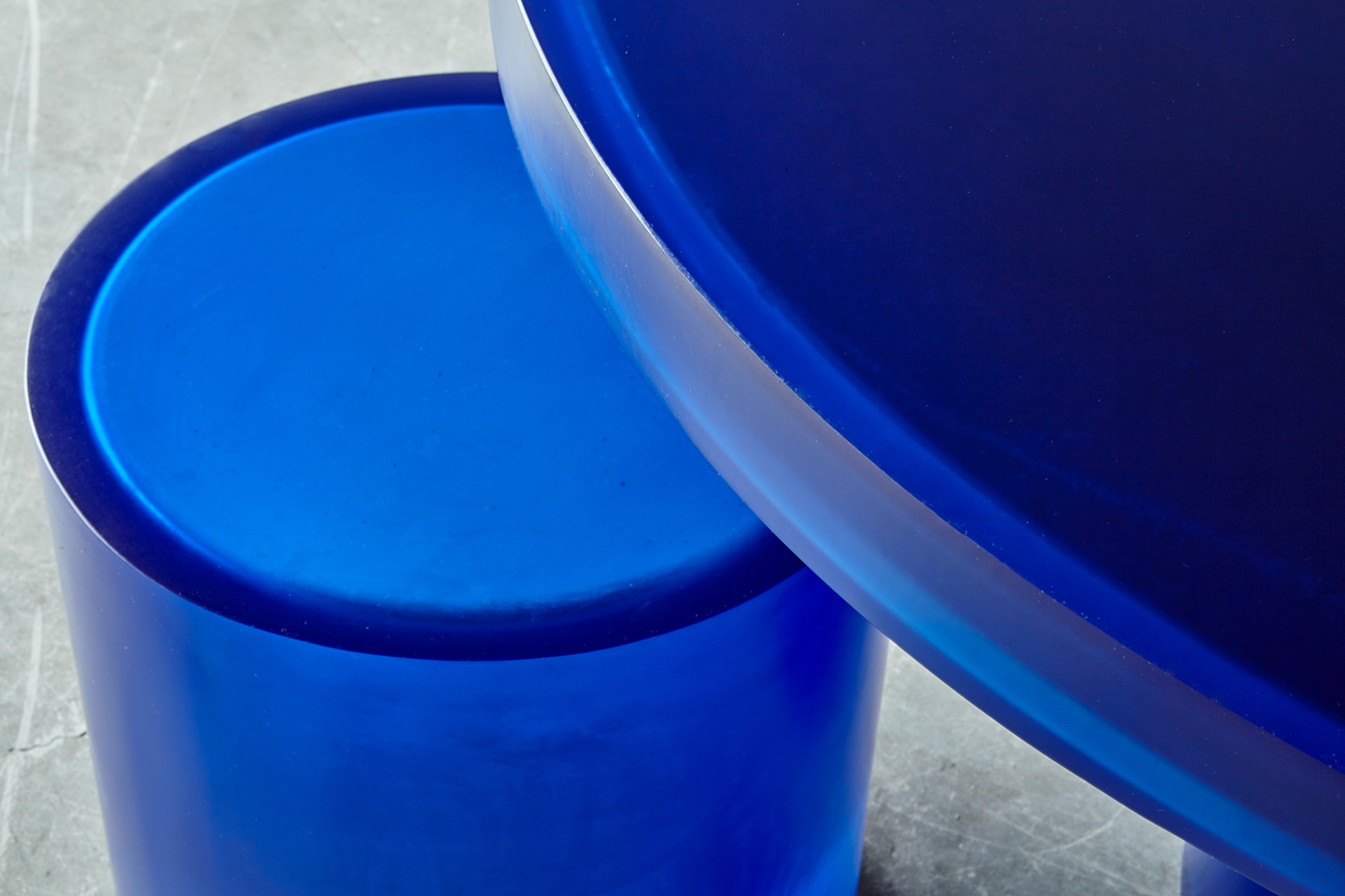 blue modern stool